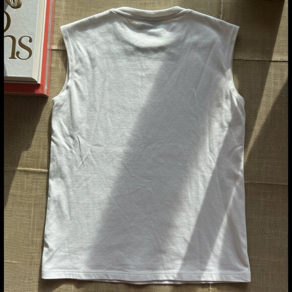 Theory White Sleeveless Top - Picture 2 of 4